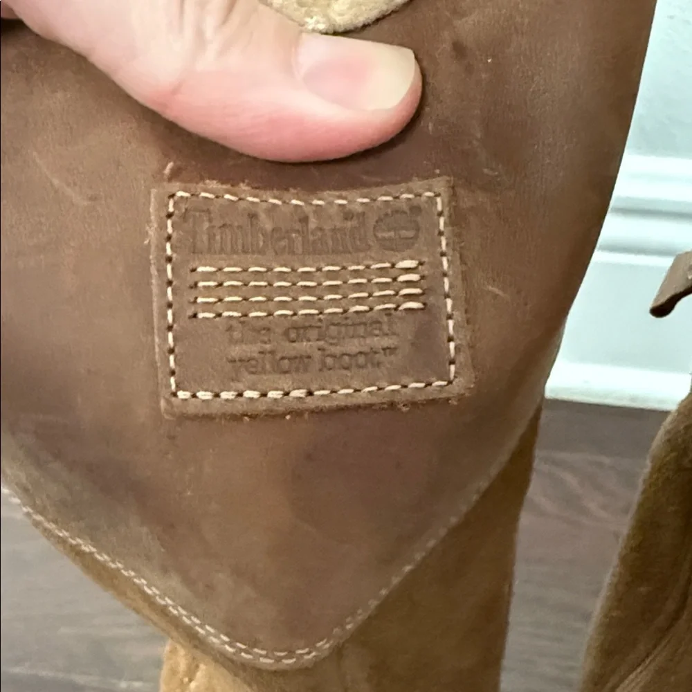 Timberland Girls Brown Leather Boots Size 6.5